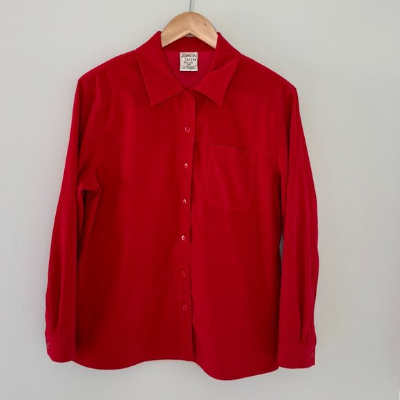 Allison Daley Velour Button Up Shirt (12P) - Picture 1 of 11